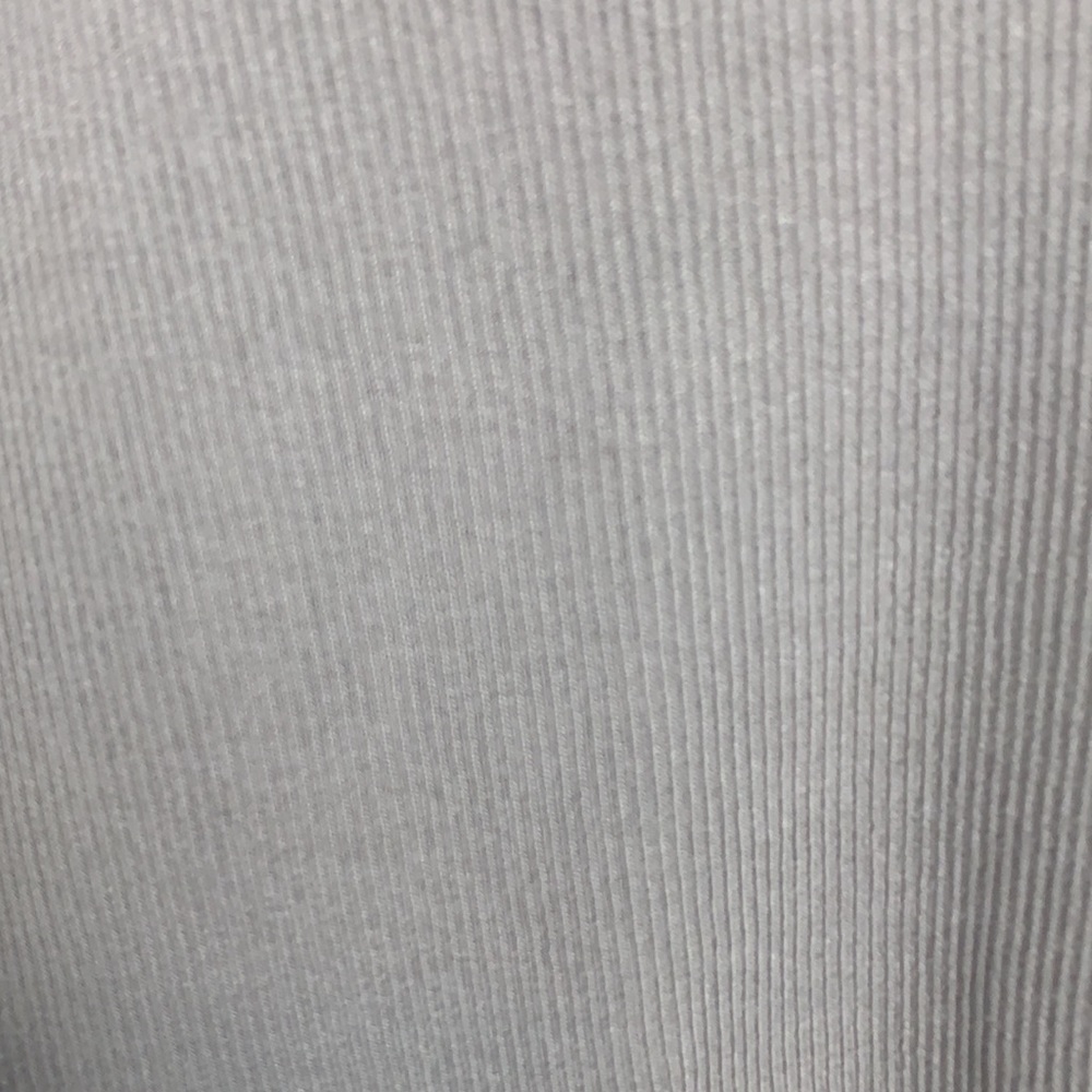 One Shoulder LongSleeve Stretch Ribbed Romper Gray - Picture 5 of 5